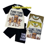 VIRAL TUNG TUNG SAHUR MOTIF CHILDREN'S T-SHIRT SET/TUNG SAHUR CHILDREN'S CLOTHES/VIRAL TUNG TUNG SAH