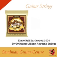 Ernie Ball Earthwood 2004, Light, 80/20 Bronze Allony Acoustic Guitar Strings