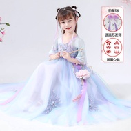BWQ377สาวกระโปรงเครื่องแต่งกาย Super Fairy เด็กใหญ่เด็กจีนชุด Hanfu หญิงชุดเดรสหน้าร้อนชุดจีน
