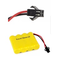 [M'sia Stock] 4.8v AA 700mAh SM-2pin Battery Rechargeable for RC Toys