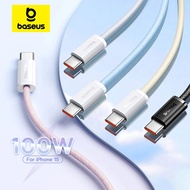 Baseus 100W Type C To USB C Cable For iP16 15 Fast Charging Charger For Macbook iPad Samsung Xiaomi