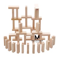 KAYU Qzm Wooden Stacko Uno Game 51 Blocks - A138