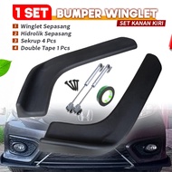 Complete Package Winglet Winglet Bumper Diffuser Universal Car Bumper Lip Winglet Front Car Bumper j