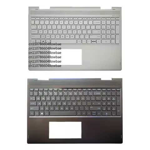 New Palmrest Upper Case US Backlit Keyboard For HP Envy X360 15-BP 15-BQ
