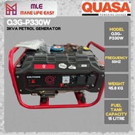 QUASA Q3G-P330W 3kVA PETROL GENERATOR : Engine Type OHV 4-Stroke, Air cooled, single cylinder