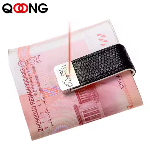 2025 Custom Lettering Leather Slim Money Clip Wallet Purse for Pocket Money Clip Cash Clamp Holder M