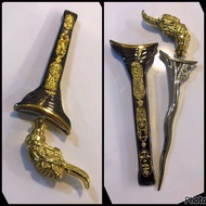 keris tajung kuning hiasan