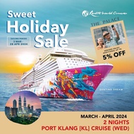 [Resorts World Cruises] [Seniors Palace Suite Promotion] 2 Nights  Port Klang [KL] Cruise (Wed) on Genting Dream ~ Apr 2024 [Sweet Holidays Sale]