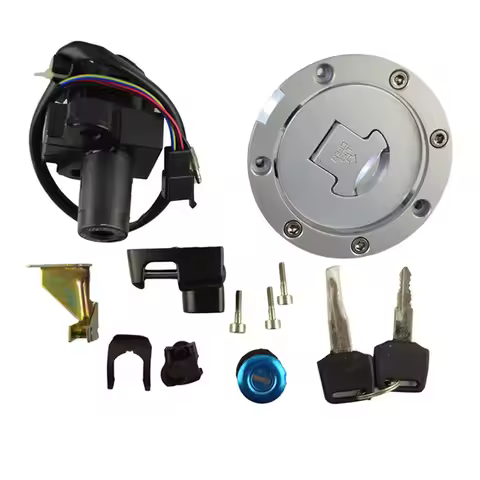 Motorcycle Ignition Switch Fuel gas Tank Cap Cover Seat Handle Locks Include Key For Honda CB400 CB4