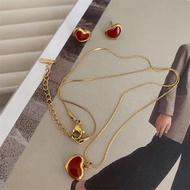 EMLYS.studio - Women's Titanium Necklace Earrings TIM Necklace Earing Adjustable