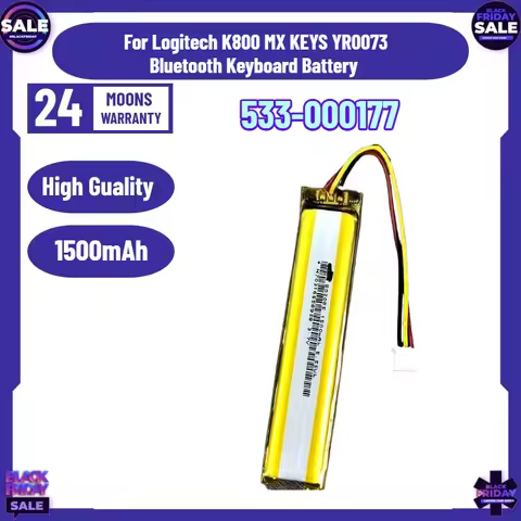 3.7V 1500mAh Replacement Keyboard Battery for Logitech K800 MX KEYS YR0073 Bluetooth Keyboard Batter
