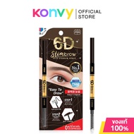 Mee 6D Slimbrow 0.06g มี ดินสอเขียนคิ้วเนื้อฝุ่นอัดแข็ง #01