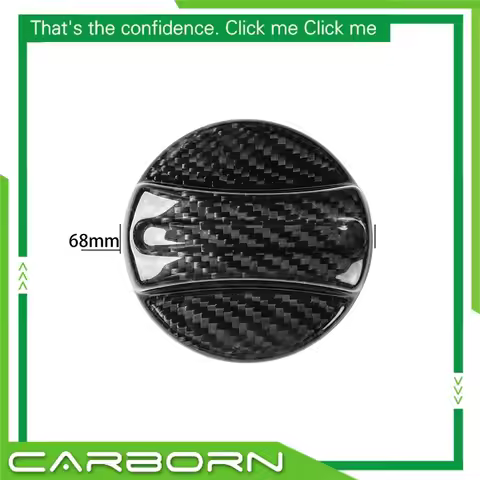 Dry Carbon Fiber Add on Type Car Inner Fuel Tank Gas Cap Cover For BMW E90 E92 F30 F80 F82 F87 F90 M