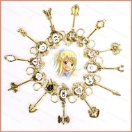 YT3 FAIRY TAIL Keychain Anime Zodiac Spirit Keyring Aquarius Capricorn Virgo Loke Cosplay Key Chain 