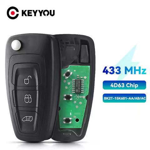 KEYYOU Remote Car Key For Ford Tourne Transit Custom 2015 2016 BK2T-15K601-AA/ AB/ AC A2C53435329 43