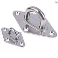 sujian333 1pc M5 M6 M8 M10 304Stainless Steel Ceiling Wall Mount Hook Heavy Duty Anchor Eye Plate Fo