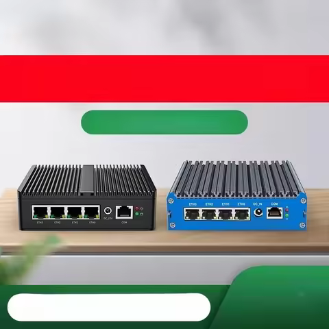 Quad Network N100 N150 Industrial Computer N200 I3-N305 N300 Mini Computer 4 Network Soft Routing RO