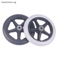 Hao 6 Inch Wheels Smooth Flexible Heavy Duty Wheelchair Front Castor Solid Tire Wheel Wheelchair Replacement Parts SG