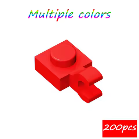 MOC 200PCS 61252 Modified 1x1 Building Blocks 6019 With Open O Clip Bricks Particle Puzzle Idea Toys