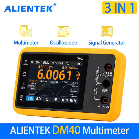 ALIENTEK DM40 3 in 1 Digital Multimeter 60000 Count Oscilloscope Signal Generator 50M Sample Rate Vo