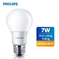 Philips LED Super Bright Bulb Saves Electricity 7W E27 230V A60 - White / Yellow Light