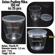 Gelas Puding Mika 150ml / Cup Puding 150 ml / Cup 150ml ONLY