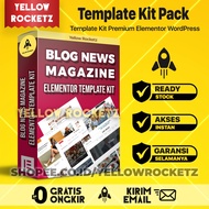 100++ BLOGNEWS MAGAZINE Elementor Template Kit Premium - Pro Template Media Wordpress