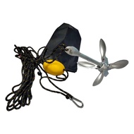 1.5KG Galvanized Folding Anchor Set Marine Folding Anchor Rubber Boat Fishing Boat Assault Boat Anch