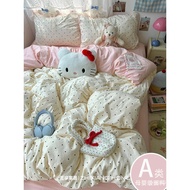 Four-Piece Set Dormitory Quilt Cover Quilt Cover 2025 Bed Sheet Student 4A Class Cotton Three-Piece 