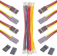 Kidisoii Dupont 2.54mm Wire Female to Female Dupont Connector & 22AWG Pre-Crimped Cable, Single Row