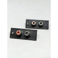 2 pin RCA socket / RCA terminal socket / 2 pin RCA socket flat model