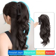 ASLI PONYTAIL JEPIT VOLUME RAMBUT CURLY NEW MODEL JEDAI WIG HAIR