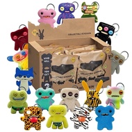 (Box of 24 keychain) FUGGLER Funny Ugly Monster Keychain Blind Box Collectible Keychain