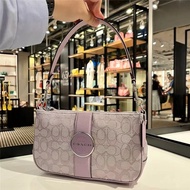 Coach Lonnie Shoulder Bag U.S. import Women Fashion Handbag Macaron Blue/Pink Underarm Bag Tas Wanita Tas Selempang Bahu Wanita