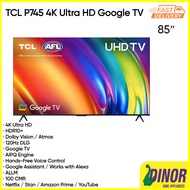 TCL 85 inch 4K UHD SMART ANDROID TV 85P745