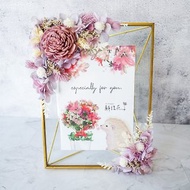 太陽玫瑰相框【霧紫】新婚禮物/簽名桌擺飾/婚禮布置/生日/母親節