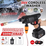 500W Cordless High Pressure Washer Electric Car Wash 20000mAh 36VF Protable Parkside Water Guns For 1/2 36V Lithium Battery