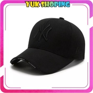 YUKSHOPING Plain NY Baseball Cap Cotton Material NY Baseball Cap Embroidered Cap Men's Cap A185
