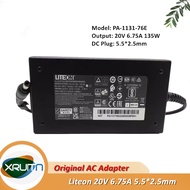 Genuine LITEON PA-1131-76E AC Adapter Charger 20V 6.75A 135W 5.5x2.5mm Gaming Laptop Power Supply PA
