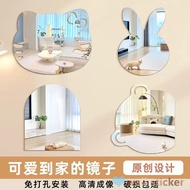 Self-adhesive Acrylic Mirror Flexible Plastic Mirror-surface Wall Sticker Frameless Small Cartoon Cute Mirror