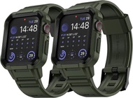 Apple Watch 綠色錶帶,2 隻裝TPU 錶帶,適用於 Apple Watch Series 8/7/6/SE/5/4/3/2/1