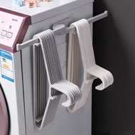 Foldable clothes hanger storage rack without punching wall-mounted balcony clothes hanger organizer clip hook