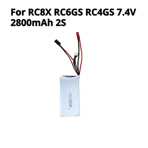 7.4V 2800mAh 2S For Radiolink RC8X RC6GS RC4GS Car Model Gun Remote Control Long-lasting Performance