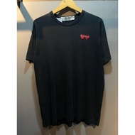 CDG Double Love Black T-Shirt