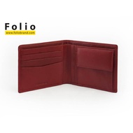 FOLIO : Myra Coin Pocket Wallet กระเป๋าสตางค์ใบสั้น หนังแพะแท้ บริการปั้มชื่อฟรี