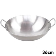 🔰 Moms Favorite CAPTAIN COOK DOUBLE HANDLED STAINLESS STEEL WOK (30cm/32cm/34cm/36cm/38cm/40cm)