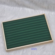 Jewelry Jewelry Solid Wood Display Plate Ring Jewelry Earrings Creative Display Stand Shop Flannel D