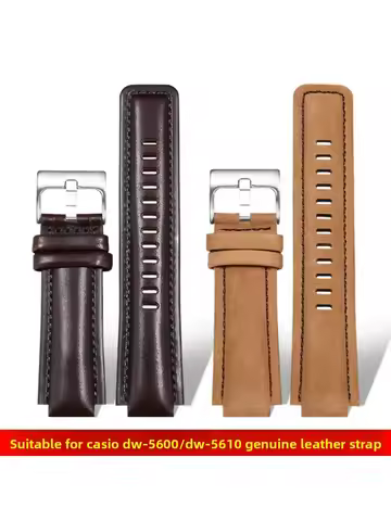 DW5600 24*16mm Genuine leather strap For Casio G-SHOCK DW 5600 GW-5000 GW-M5610 men Cowhide Watch ba