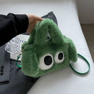 Big Handbags Shoulder Crossbody Carton Plush Plush Big Eye Kids Toy Bag