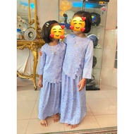Mini Mirha Baju Kurung In Soft Chambray by ARIANI (preloved) ‼️ - BABY BLUE